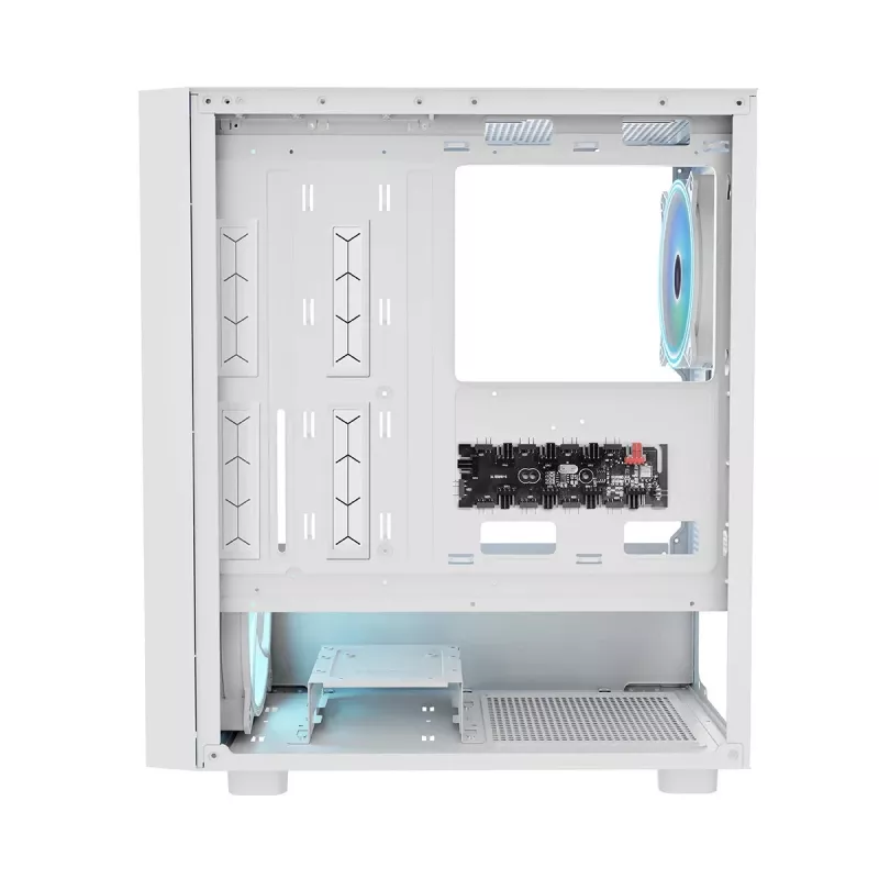 Caixa para PC MODECOM BREEZE ARGB Flow MIDI, ATX, USB 3.0 ×2 + USB-C, branco