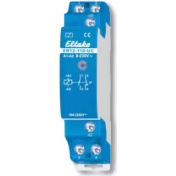 Relé de comutação ELTAKO 1S/1 NC ER12-110UC 1TE eletrónico 8-230V 2000W ER12-110-UC (22110002)