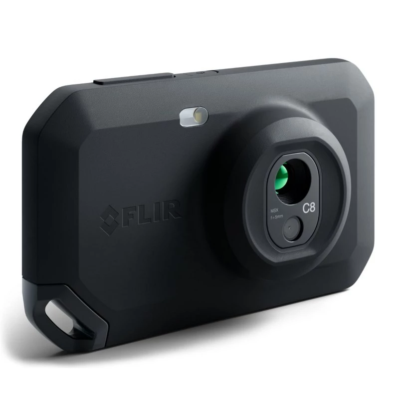 FLIR C8 câmara termográfica compacta, 320x240, MSX, de -20 a 450 °C, ecrã LCD, Wi-Fi, preta