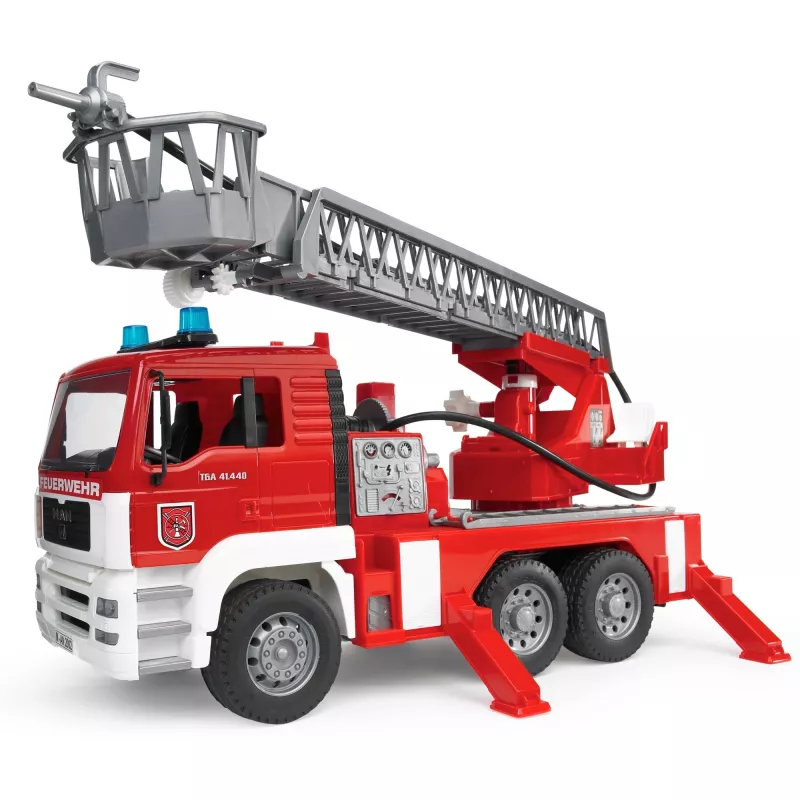 Veículo de bombeiros BRUDER MAN com escada orientável