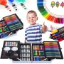 Conjunto de pintura Extralink EX.20154 — conjunto de arte infantil de 145 peças em mala grande