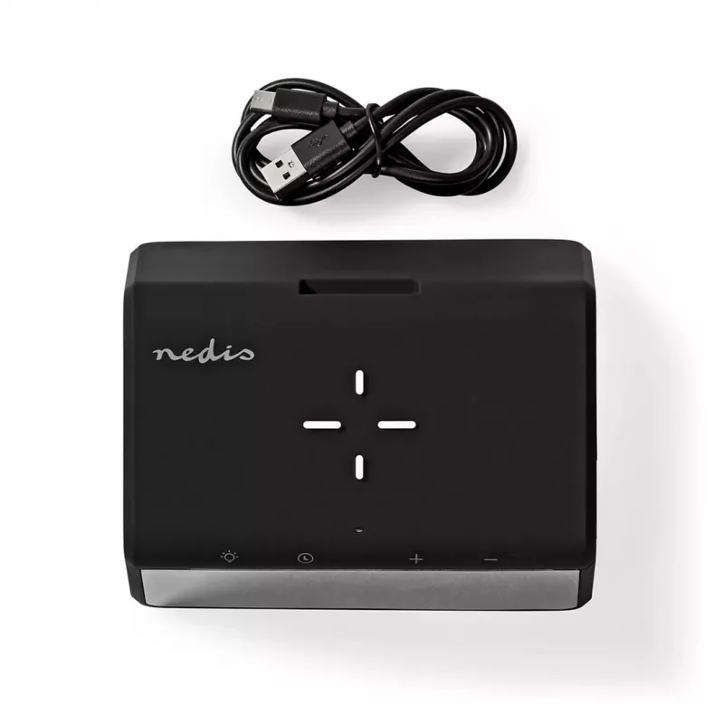 WCACQ30BK, despertador digital, retangular, preto, acrilonitrilo-butadieno-estireno (ABS)