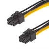 Akyga AK-CA-49 cabo de alimentação PCIe 6-Pin fêmea–fêmea, 40 cm