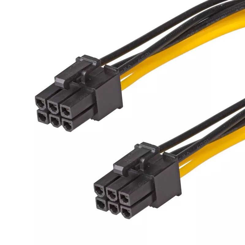 Akyga AK-CA-49 cabo de alimentação PCIe 6-Pin fêmea–fêmea, 40 cm
