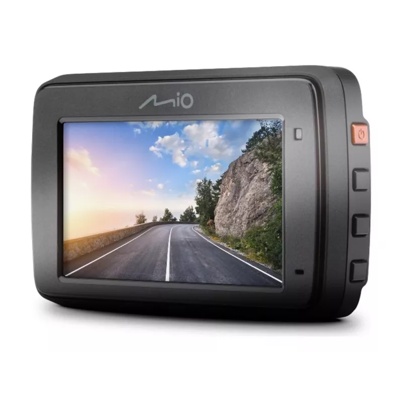 Dashcam MIO MiVue 802 câmara para automóvel, 2560×1440 QHD 140° 60fps, ecrã de 2,7 polegadas, bateria/USB, microSD até 128 GB, G-shock, deteção de colisão