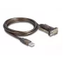 Adaptador USB 2.0 Type-A para série RS-232 D-Sub 9 pinos macho DeLOCK 62646