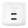 Belkin BoostCharge Pro - fonte de alimentação - GaN - 50 Watt - carregamento rápido - 2 portas de saída (2 x USB-C)