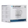 Chaleira elétrica BLAUPUNKT 1 L 1630 W branca — corpo de vidro, base de 360°, abertura por botão