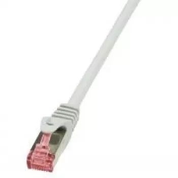 LogiLink PrimeLine CAT 6 S/FTP PiMF cabo de patch CQ2022S, 0,5 m, cinzento