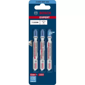 Bosch Expert T118 EHM lâmina para serra de vaivém carboneto 3 unid.