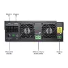 Inversor off-grid Qoltec 53887 inversor solar 10 kVA Lithium Polymer preto