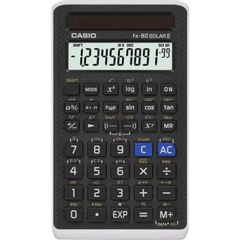 Casio fx-82SOLAR II - Calculadora científica - 10 dígitos mais 2 expoentes - Painel solar (FX-82SOLARII)