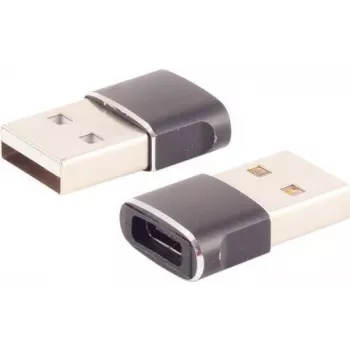 Adaptador ShiverPeaks BS14-05034 USB A para USB C cinzento