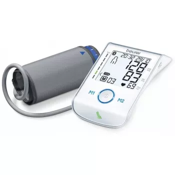 Beurer BM85 medidor de tensão arterial de braço com indicador de repouso patenteado para precisão, ligação à app com proteção de dados certificada, lítio