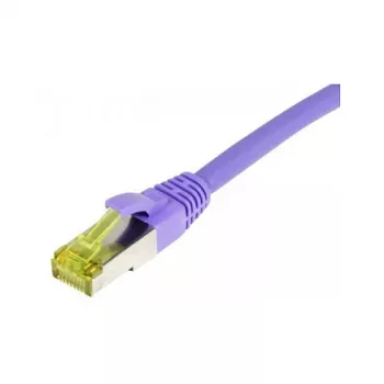 Cabo de rede RJ45, CAT6A 500 MHz, 0,5 m, lilás, S-STP (S/FTP), TPE/LSZH (Ultraflex), AWG26, com cabo bruto Cat.7, Synergy 21 (S217762)