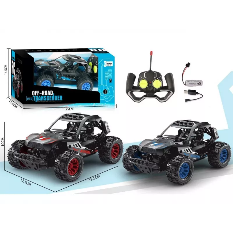Carro todo-o-terreno R/C Madej 27 MHz com carregamento USB