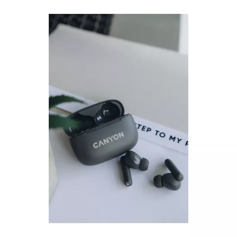 Auriculares True Wireless Canyon OnGo TWS-10 ANC+ENC, cinzento (CNS-TWS10BK)