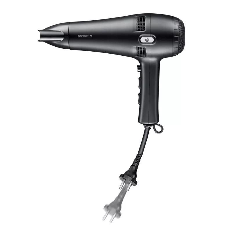 Secador de cabelo Severin HT 0165 2100 W preto comprimento do cabo 1,8 m