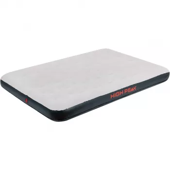 Colchão de ar duplo High Peak Double — 1380×1970×200 mm, cinzento, para adultos