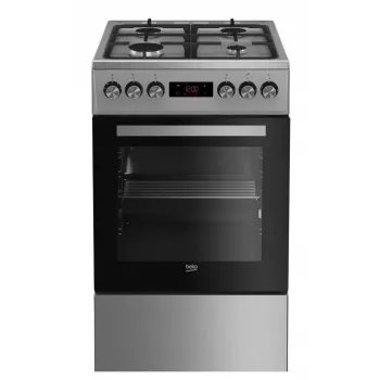 Fogão a gás e elétrico BEKO FSM52330DX, 5 queimadores, 60 cm, classe de eficiência energética A