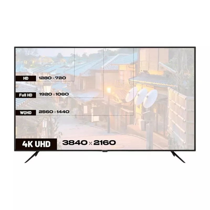 139,0 cm/55 polegadas (3840x2160) JAPANNEXT JN-IPS550UHD60F 16:9 IPS 60 Hz HDMI USB WLAN altifalantes preto