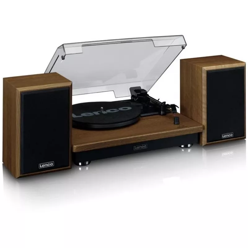 Gira-discos de áudio com acionamento por correia Lenco LS-100WD