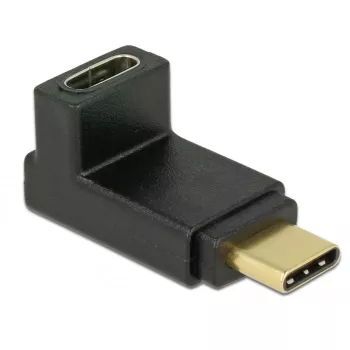 Adaptador de cabo DeLOCK 65914 ficha USB Type-C para conector fêmea preto