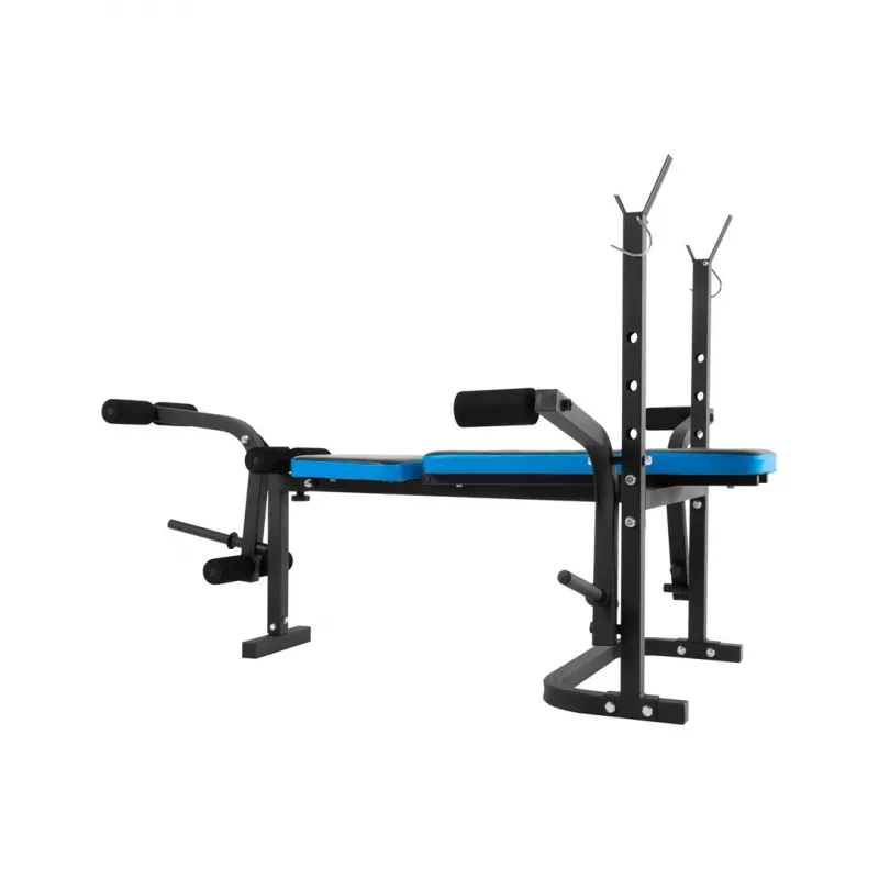 Banco de treino multifuncional ajustável Rebel RBA-2007 — encosto e assento ajustáveis, dobrável, 1610×1300×1005 mm, 18,6 kg