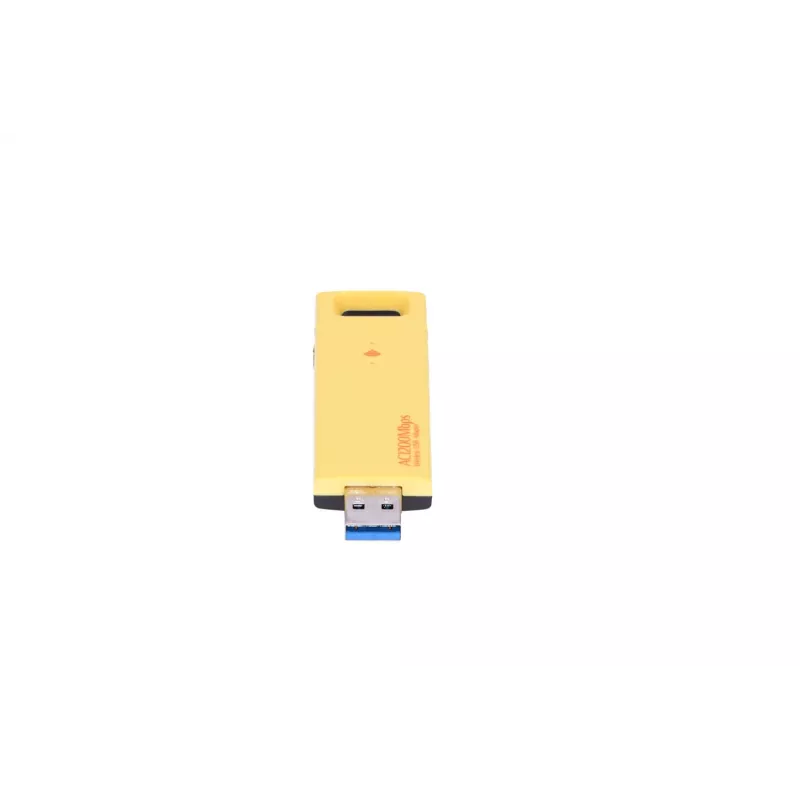 Adaptador USB sem fios Extralink U1200AC AC1200 Dual-Band, amarelo plástico