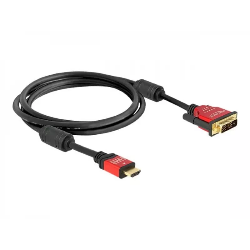 Cabo HDMI - DVI DeLOCK 84342 1,8 m macho / macho