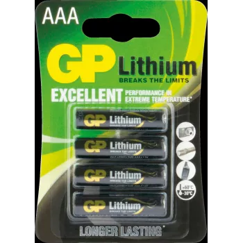 Pilha descartável GP Batteries lítio 103173 AAA