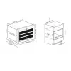 Caso WineSafe 18 EB preto garrafeira com compressor 18 garrafa(s)