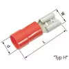 Lapp L-RA 29 H - L-RA 29 H - vermelho - conector fêmea - reto - latão - 1,5 mm² (63101020)