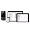 Relógio de ponto Safescan 125-0586 preto impressão digital palavra-passe smartcard