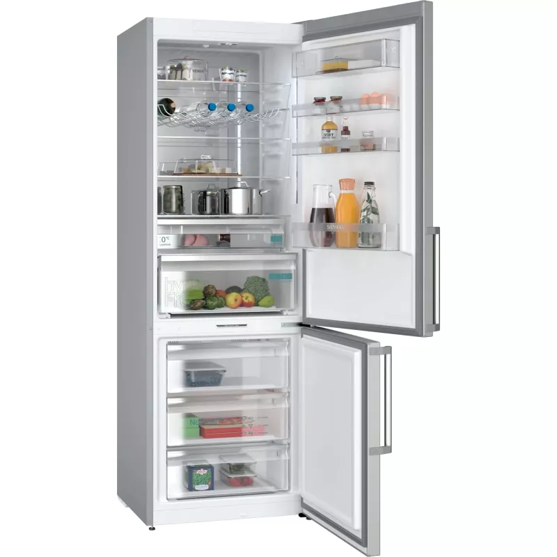 Siemens iQ500 KG49NAIBT combinado frigorífico-congelador independente 440 L aço inoxidável