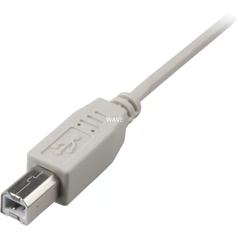 Cabo USB 2.0, ficha USB-A > ficha USB-B (cinzento, 0,5 metros)