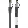 Cabo patch Goobay CAT 8.1, S/FTP (PiMF), preto, 2 m - LSZH sem halogéneos, cobre AWG 24 (66722)