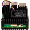 Joy-IT Armor Case BLOCK ACTIVE Caixa SBC compatível com placas de desenvolvimento Raspberry Pi (RB-AlucaseP5-07FAN)