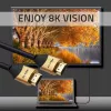 Qoltec 50356 cabo HDMI v2.1 Ultra High Speed 8K | 60Hz | 28AWG | GOLD | 3m