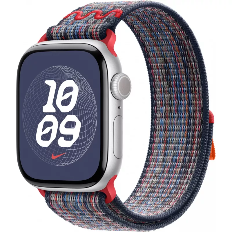 42 mm Azul/Vermelho Nike Sport Loop