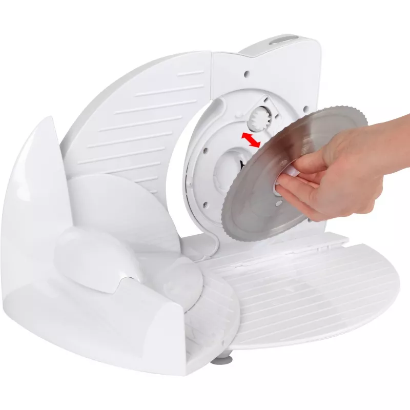 Cortador elétrico universal CLATRONIC AS 2958 — 230 V, branco, 230×310×280 mm
