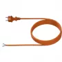Bachmann - Cabo de alimentação - CEE 7/7 (M) para extremidades soltas, 30 mm descarnado 16 A - 5,0 m - moldado - laranja (328.876)