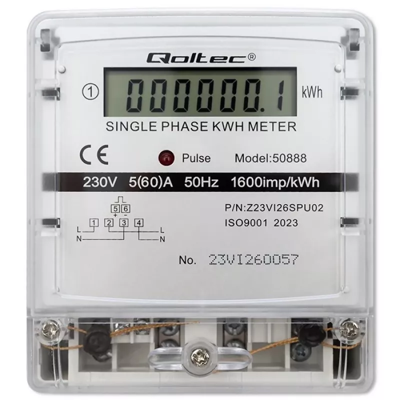 Contador de consumo de energia eletrónico monofásico 230V LDC