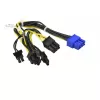 Supermicro - CBL-PWEX-1017 Cabo de alimentação GPU - alimentação interna, 8 pinos para 8 pinos PCIe Power (6+2) 20 cm