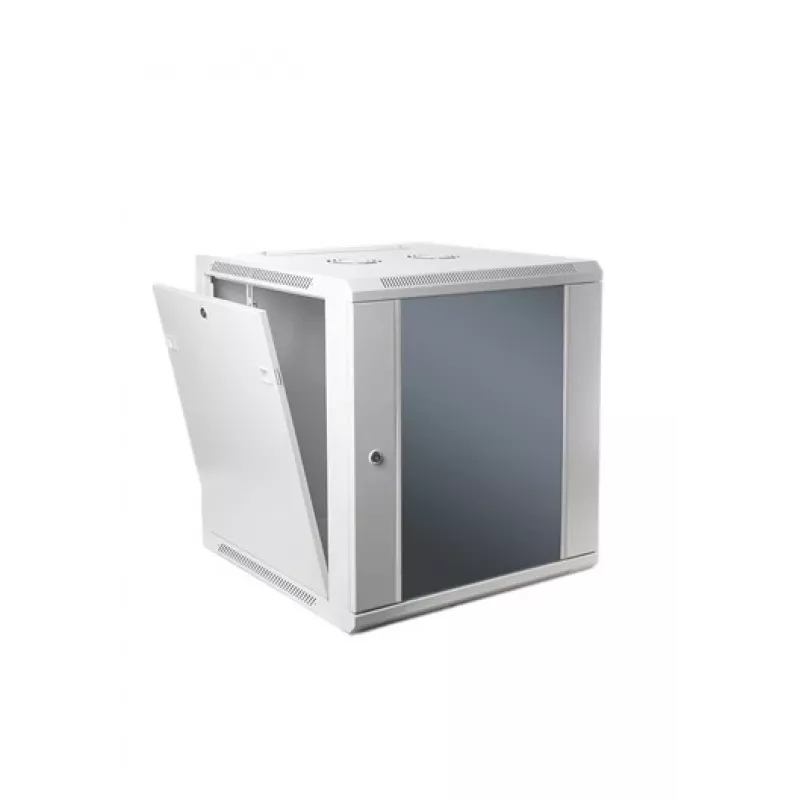 SOMI Networks | Armário de rede de parede 22U, 19″ | 22U-60/60FPC | Cinzento | Com portas frontais de vidro; não montado | Profundidade: 60 cm