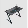 Onex | Secretária gaming RGB com porta-copos, gancho para headset, suporte para gamepad, 114 cm (L) | GD1200Z | Preto