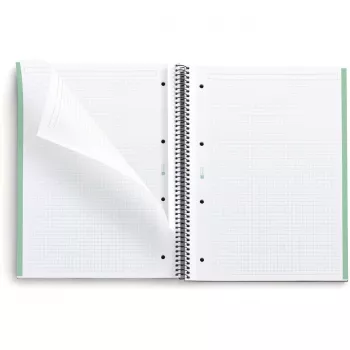Caderno MAUL A609155 A4 80 folhas verde quadriculado