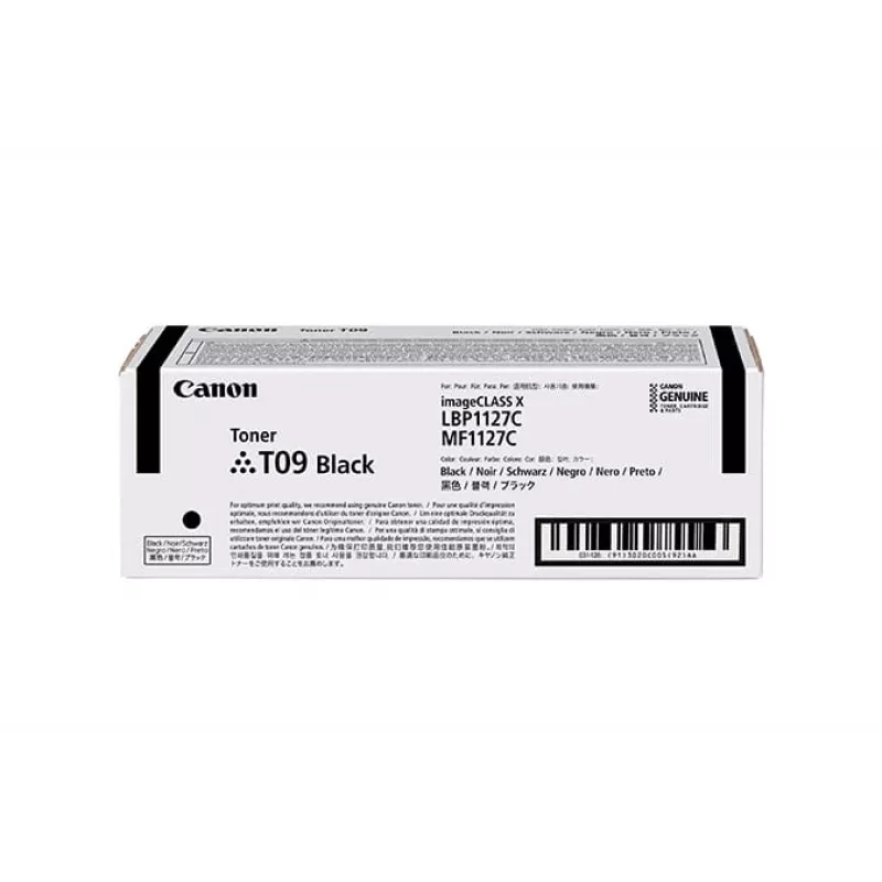 Canon TONER T09 BK cartucho de toner 1 unid. original preto