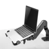 Suporte de secretária para portátil MACLEAN MC-836 — altura ajustável, design ergonómico, preto, para utilização horizontal do portátil (58,5×236×320 mm)