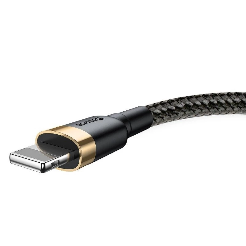 Cabo Baseus Cafule USB Lightning 1,5 A 2 m (dourado+preto)